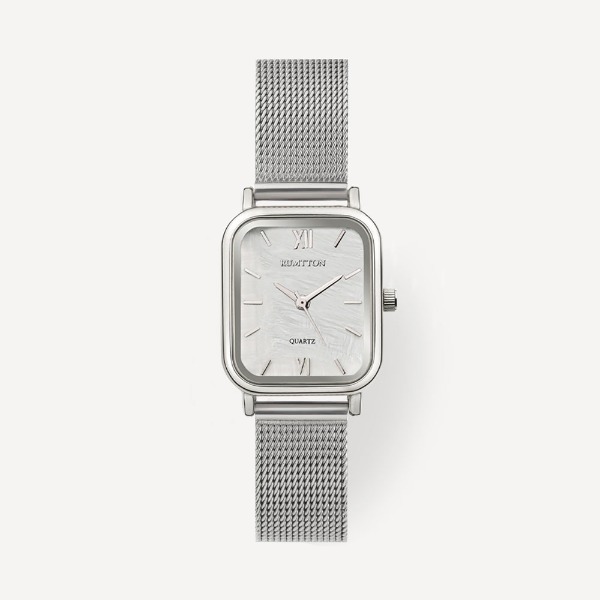 Harbor mesh watch (하버 메쉬 워치) White Silver