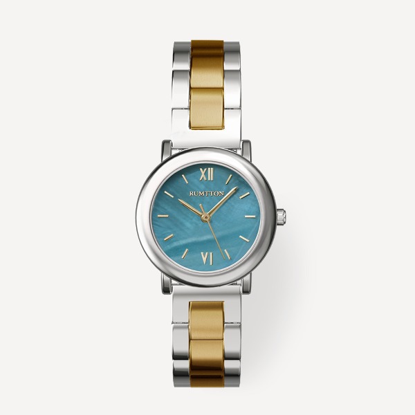 Mare metal watch (마레 메탈 워치) Blue Gold combi