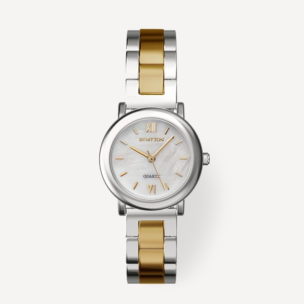 Mare metal watch (마레 메탈 워치) White Gold combi